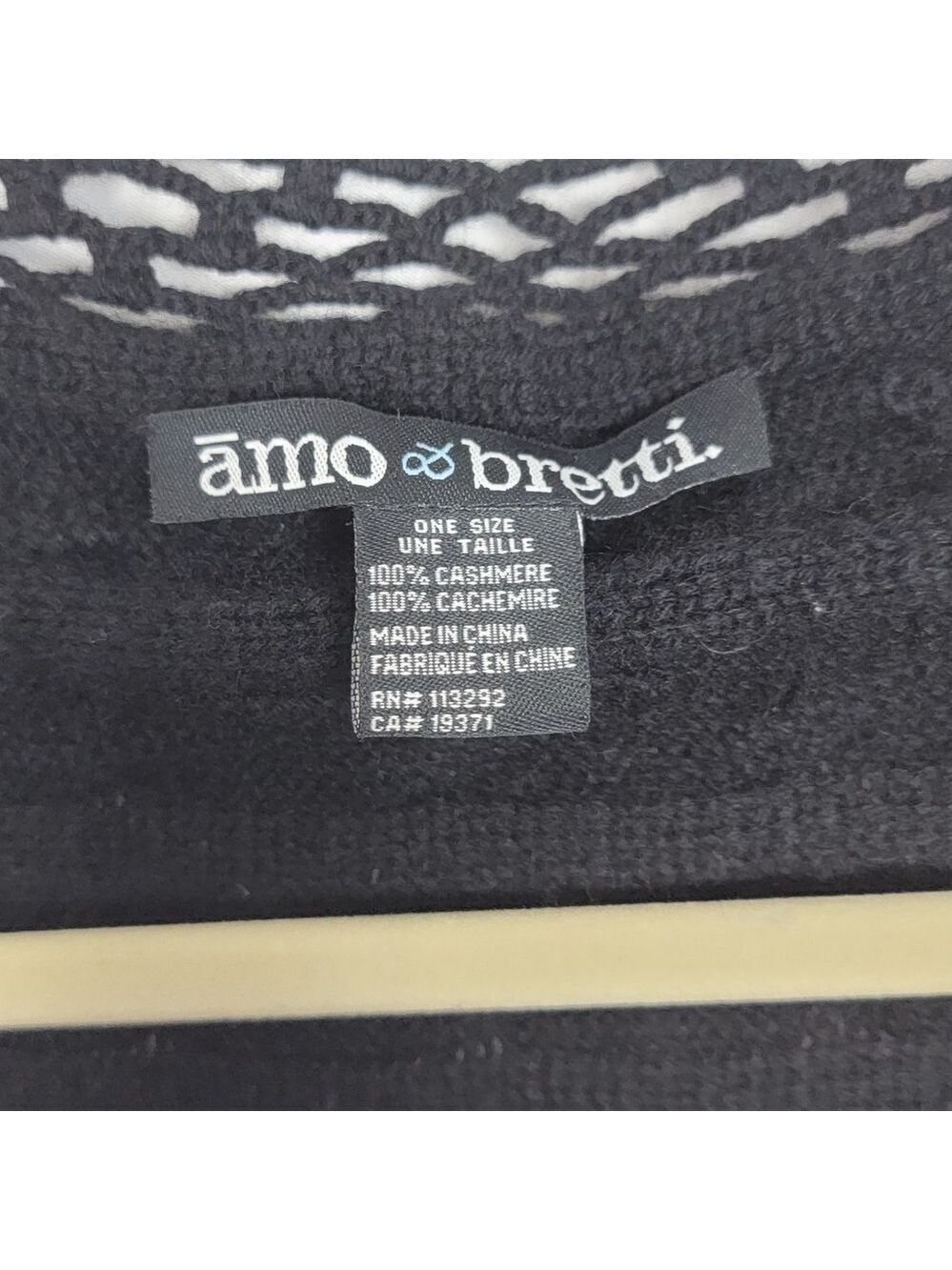 Cashmere Black Shrug Sweater #1497 - Picture 5 of 11
